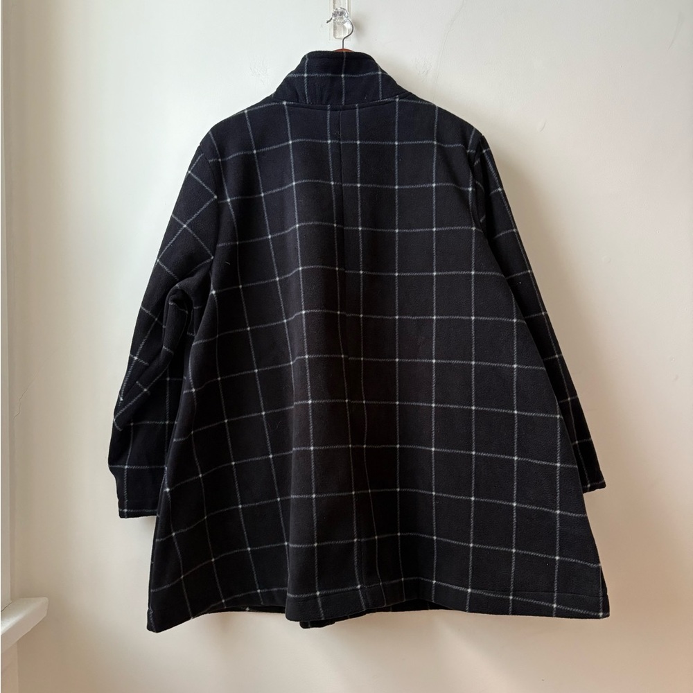 Woman Within Fleece Funnel Neck Swing Coat - Picture 12 of 15